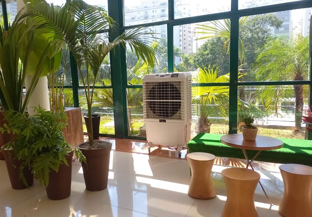 Aluguel de climatizador - Climatizador Evaporativo 9000m³h reservatorio 70 litros 